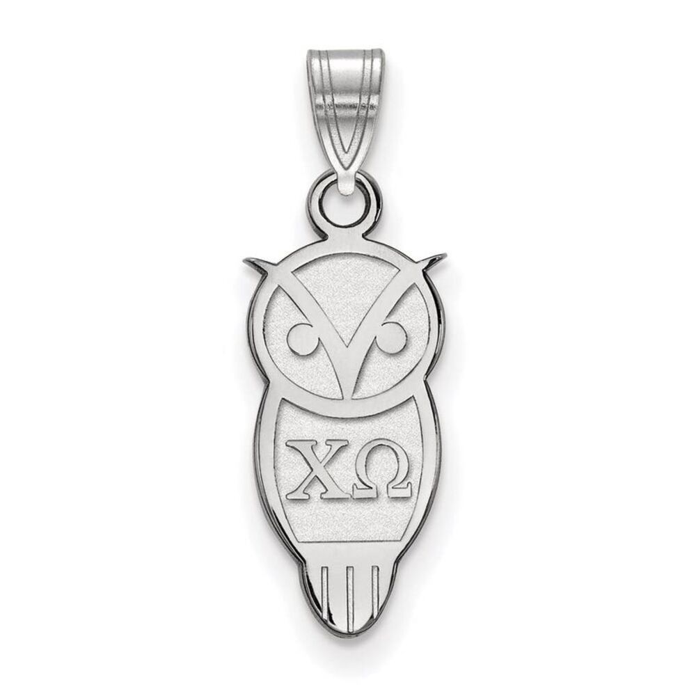 Sterling Silver Chi Omega Small Pendant